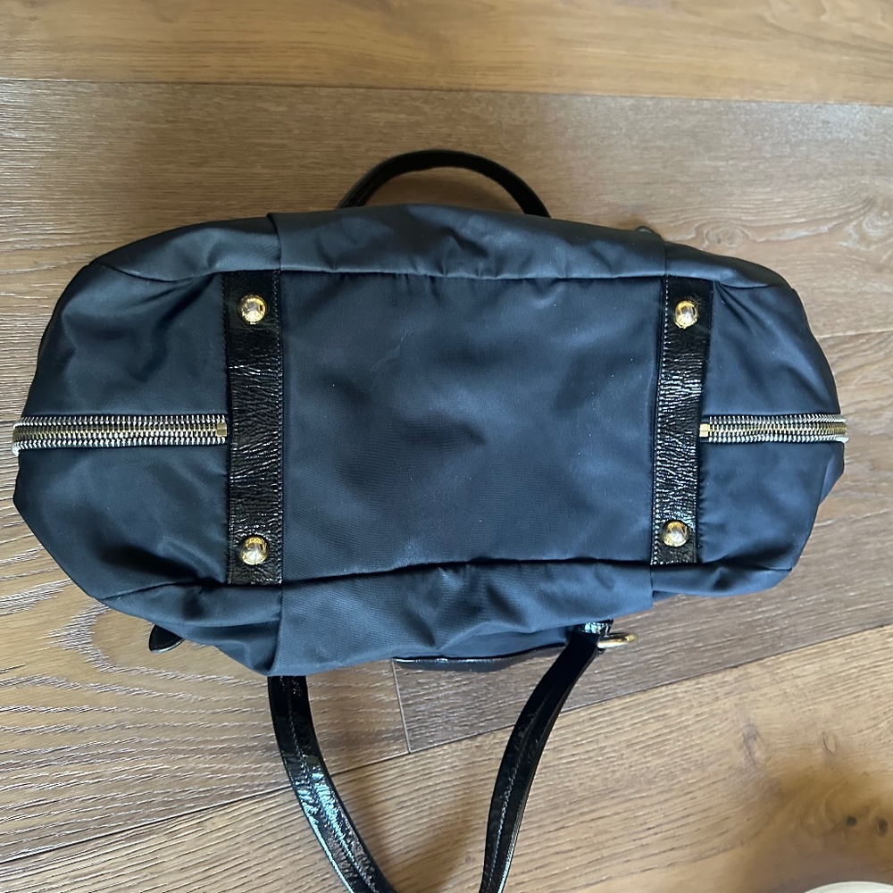 PRADA Vintage Tessuto Nylon and Enamel Black Calfskin Tote - Picture 11 of 17